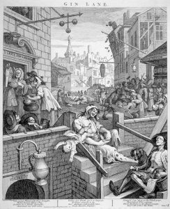 William Hogarth, "Gin Lane" from A Harlot's Progress